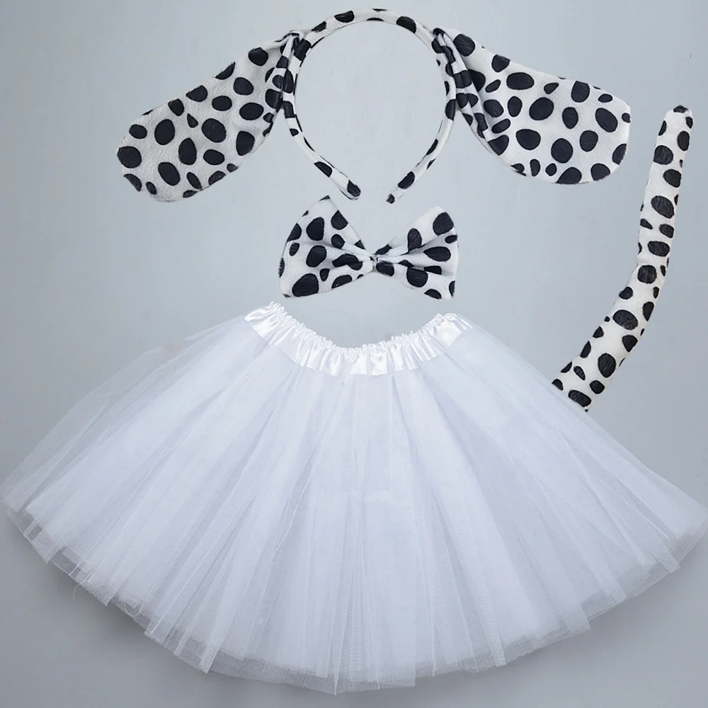 Cosplay Prop Bow - Children Adult Animal Black Spotty Dog