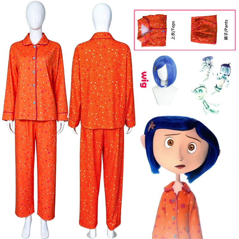 Movie Coraline Cosplay Pajamas - Cosplay Props recension och pris