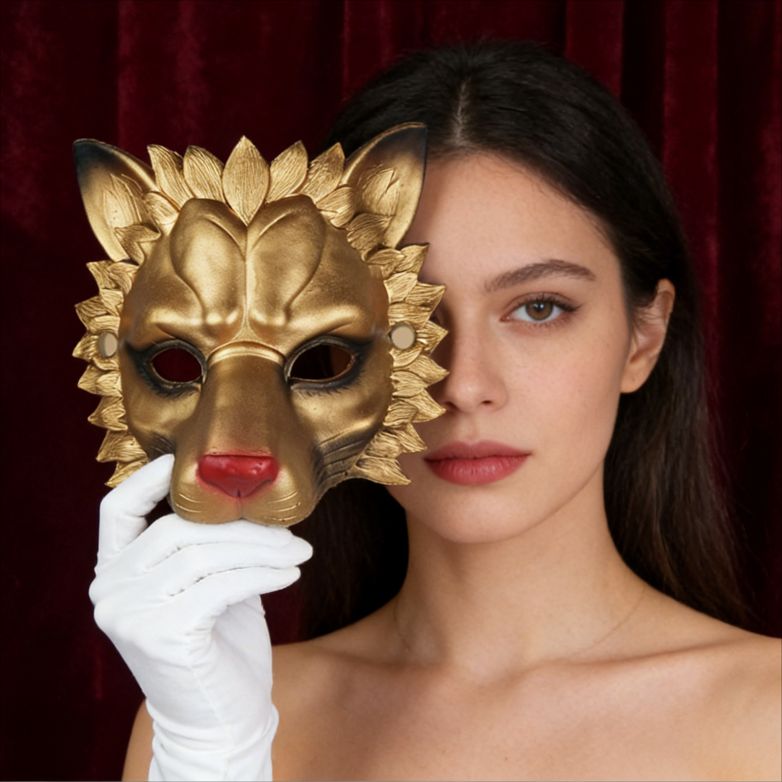 Adult Halloween Lion Mask 3D P - Cosplay Props Eva Foam recension och pris