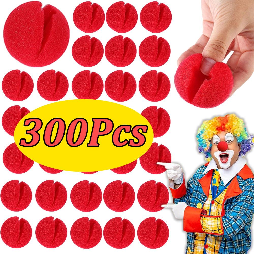 300Pcs -1 Red Funny Clown Nose - Cosplay Prop Foam recension och pris