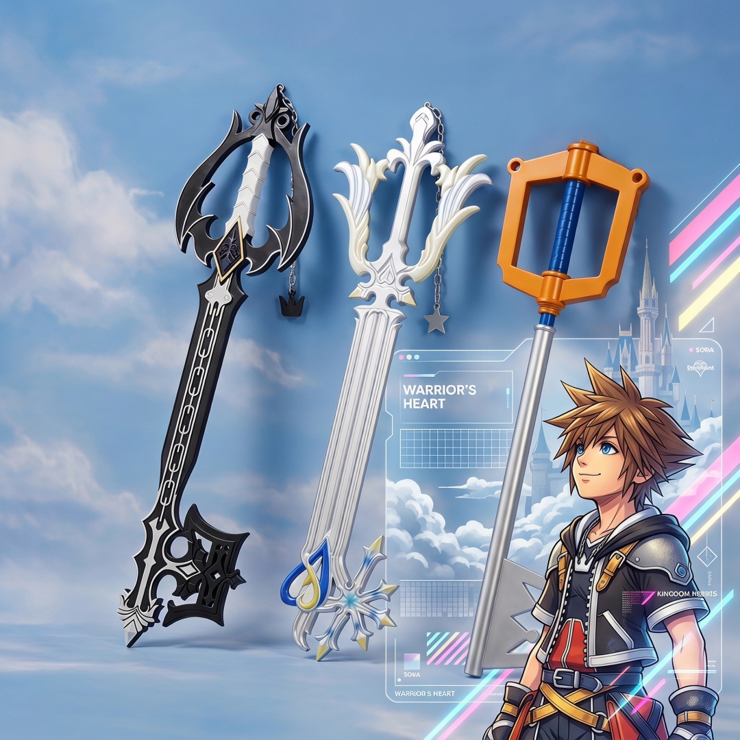34inch Kingdom Hearts Sora Key - Keyblade Cosplay Prop recension och pris