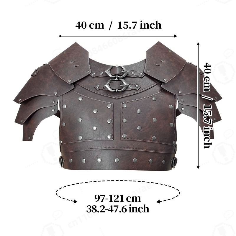 Medieval Studded Shoulder Ches - Cosplay Props recension och pris