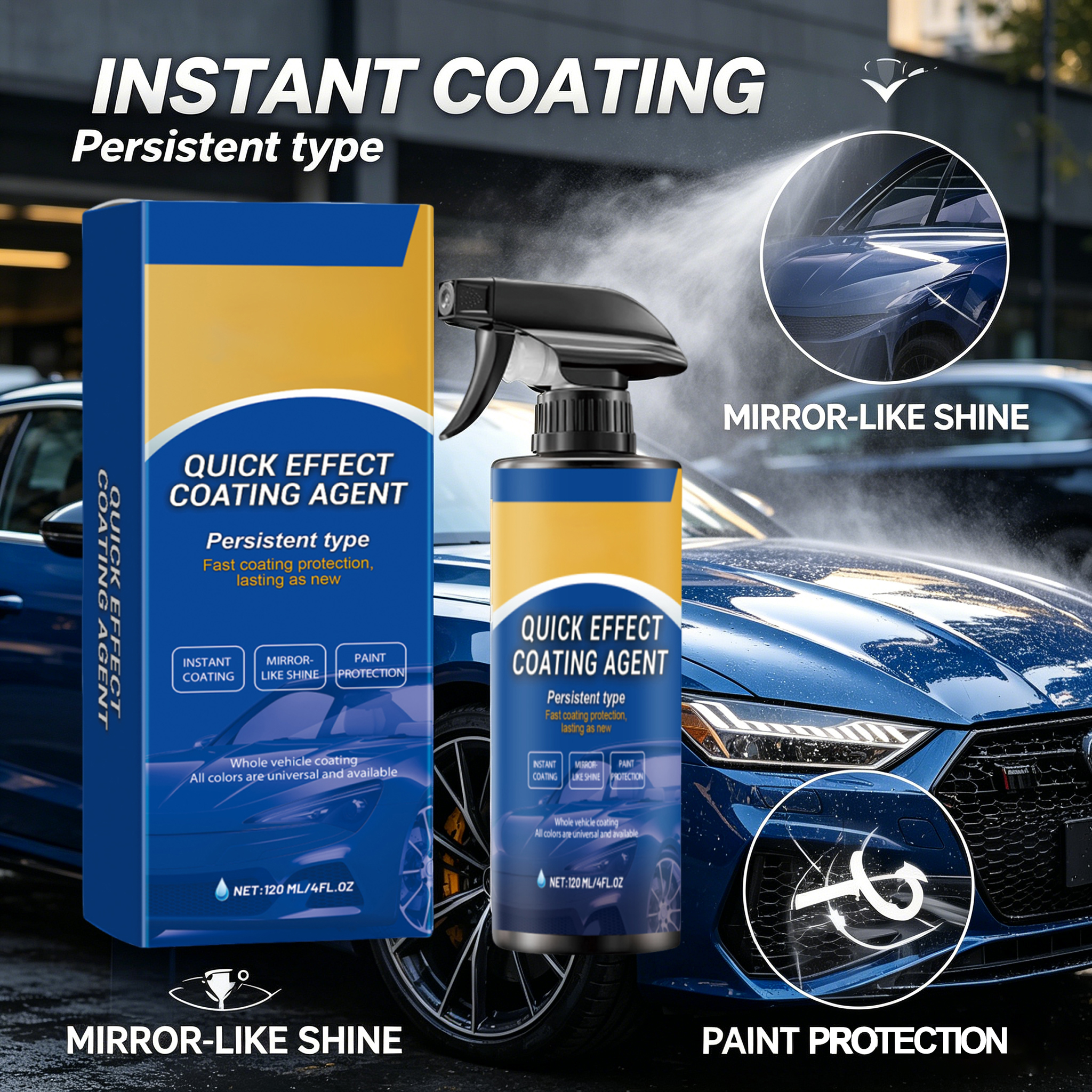 Car Quick Coating Agent Spray  - Metallic Spray Paint recension och pris