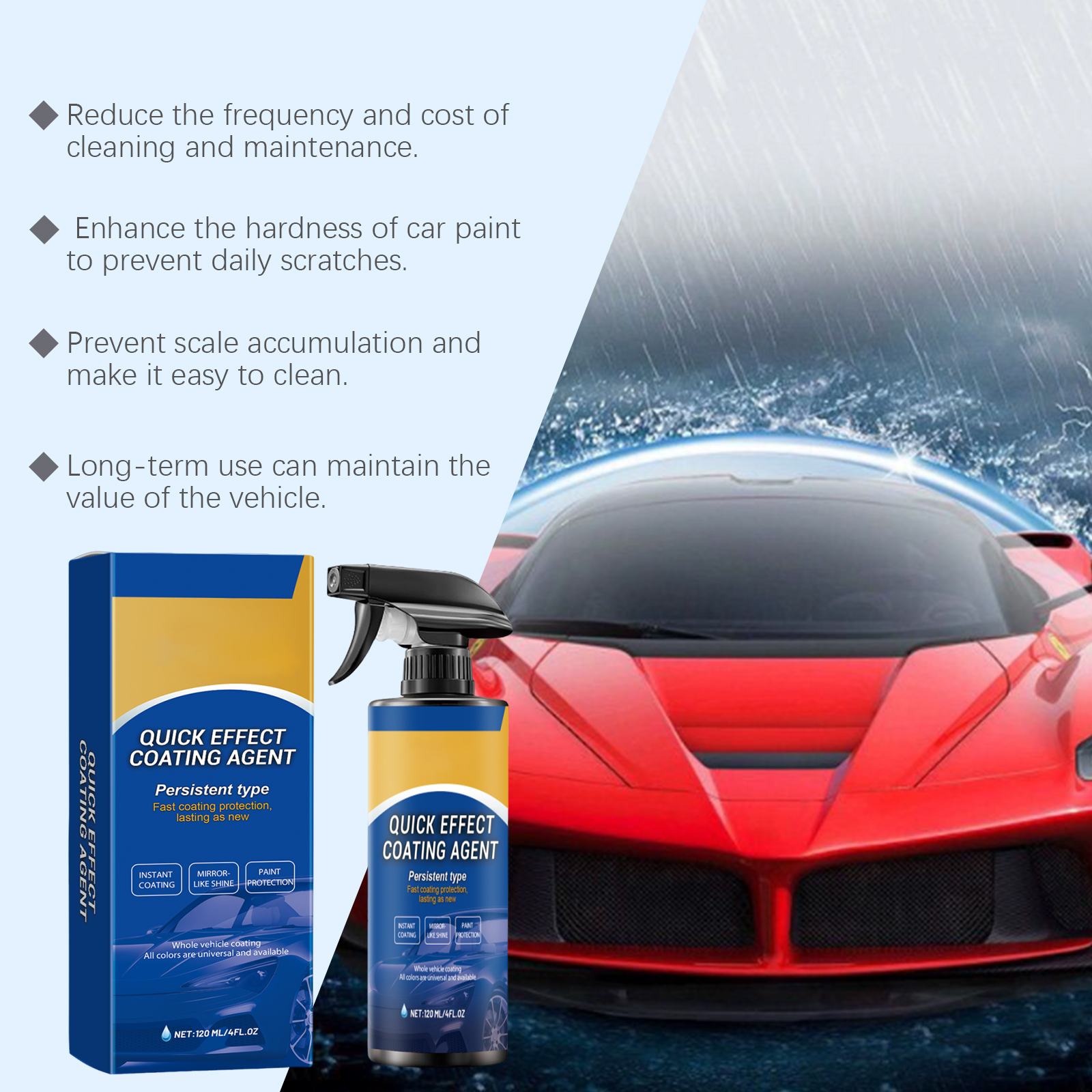 Car Quick Coating Agent Spray  - Metallic Spray Paint recension och pris
