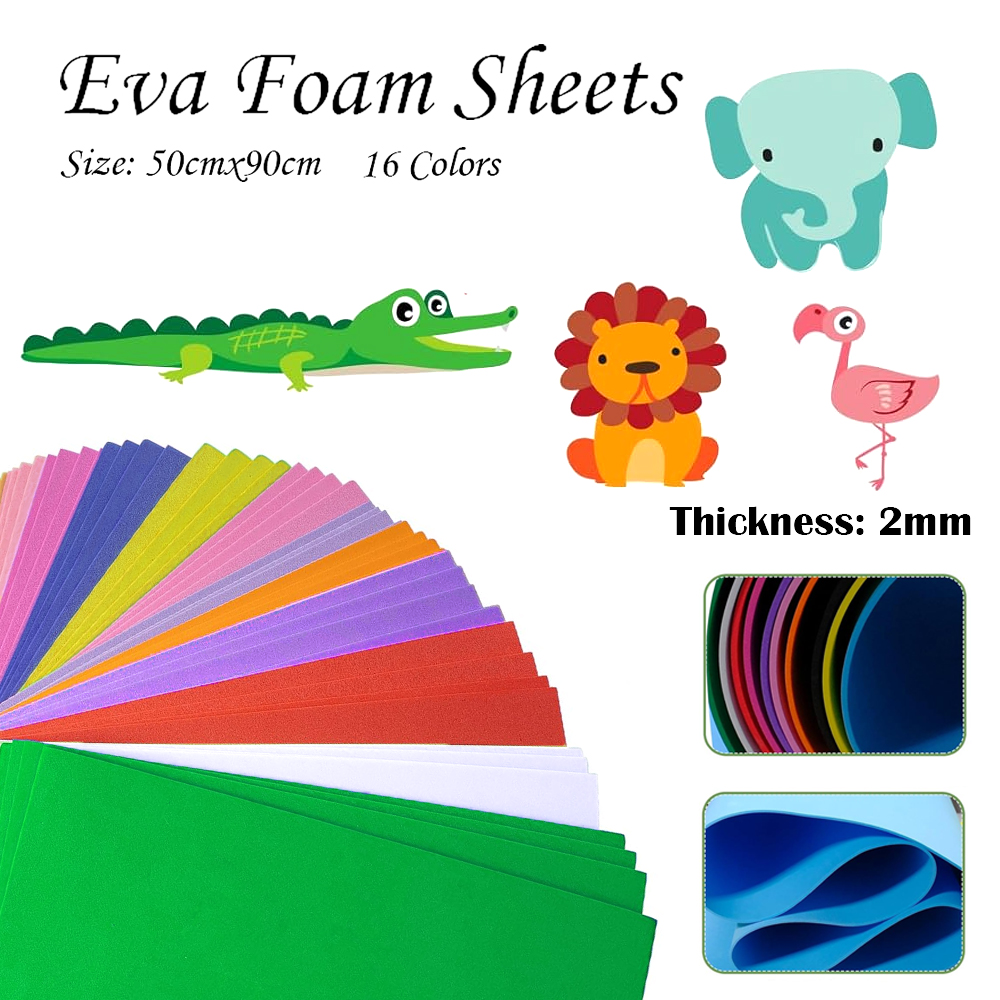 16 Colors Colorful EVA Foam Sh - Cosplay Prop Foam recension och pris