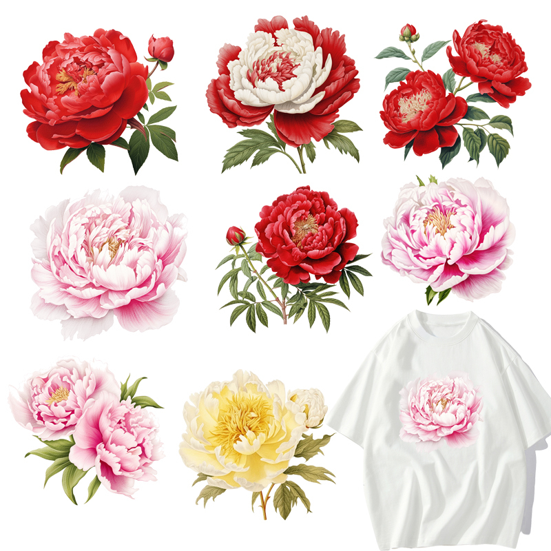 Red peonies and pink flowers D - Worbla Thermoplastic recension och pris